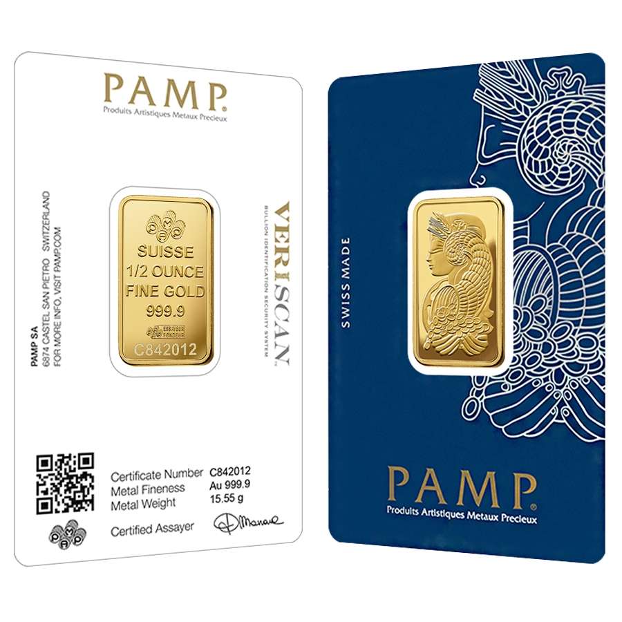 1/2 Oz Gold Bar (Type Varies)